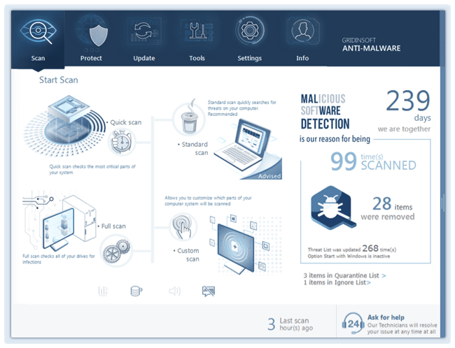 GridinSoft Anti-Malware Crack 4.1.55 Keygen + Activation Codes